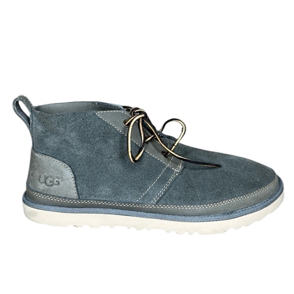 Ugg Neumel Unlined Gray Leather Chukka Boot Mens Size 9 - Picture 1 of 14